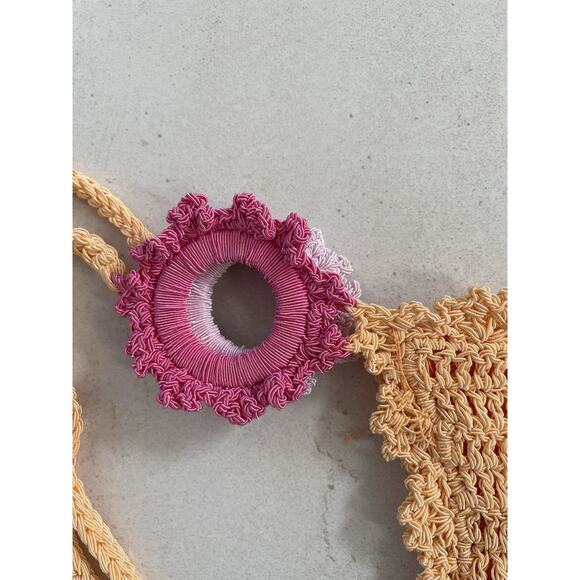 Lovers Friends Swim String Bikini Bottom Jinny Crochet Swimwear - Picture 3 of 9